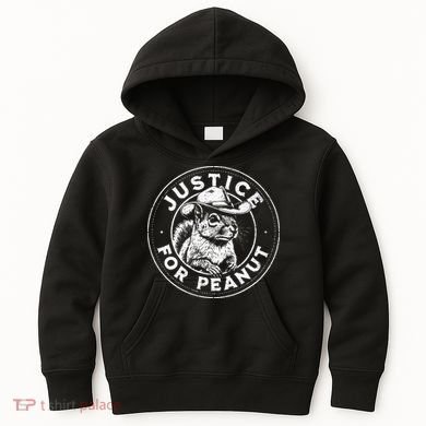 Justice For Peanut The Squirrel P’Nut Pnut Peanut Squirrel Kids Hoodie