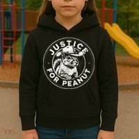 Justice For Peanut The Squirrel P’Nut Pnut Peanut Squirrel Kids Hoodie thumb 3