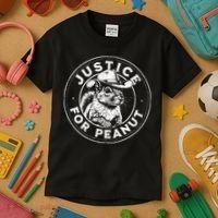 Justice For Peanut The Squirrel P’Nut Pnut Peanut Squirrel Kids T-Shirt thumb 3