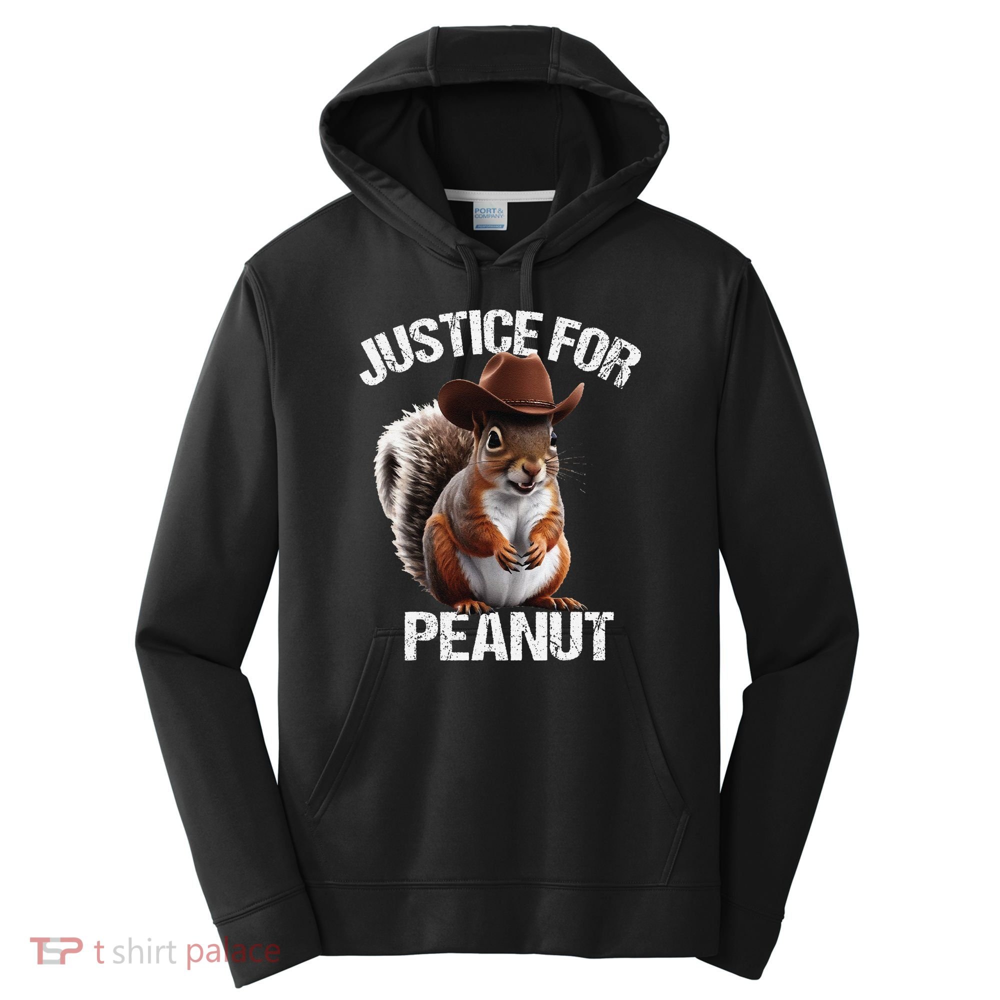 Justice For Peanut The Squirrel Peanut Squirre Performance Fleece Hoodie