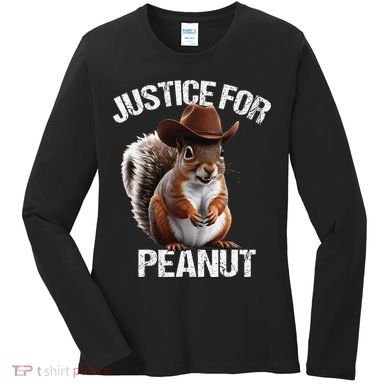 Justice For Peanut The Squirrel Peanut Squirre Women's Long Sleeve Shirt