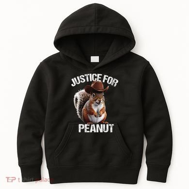 Justice For Peanut The Squirrel Peanut Squirre Kids Hoodie