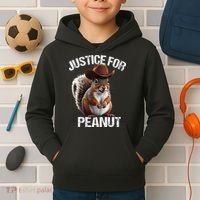 Justice For Peanut The Squirrel Peanut Squirre Kids Hoodie thumb 2