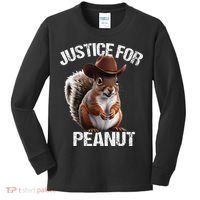 Justice For Peanut The Squirrel Peanut Squirre Kids Long Sleeve Shirt thumb 0