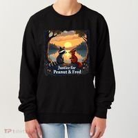 Justice For Peanut And Fred Peanut Squirrel Fred Raccoon Women's Sweatshirt thumb 0
