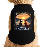 Justice For Peanut And Fred Peanut Squirrel Fred Raccoon Doggie Tank thumb 0
