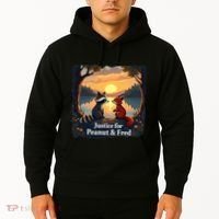 Justice For Peanut And Fred Peanut Squirrel Fred Raccoon Hoodie thumb 2