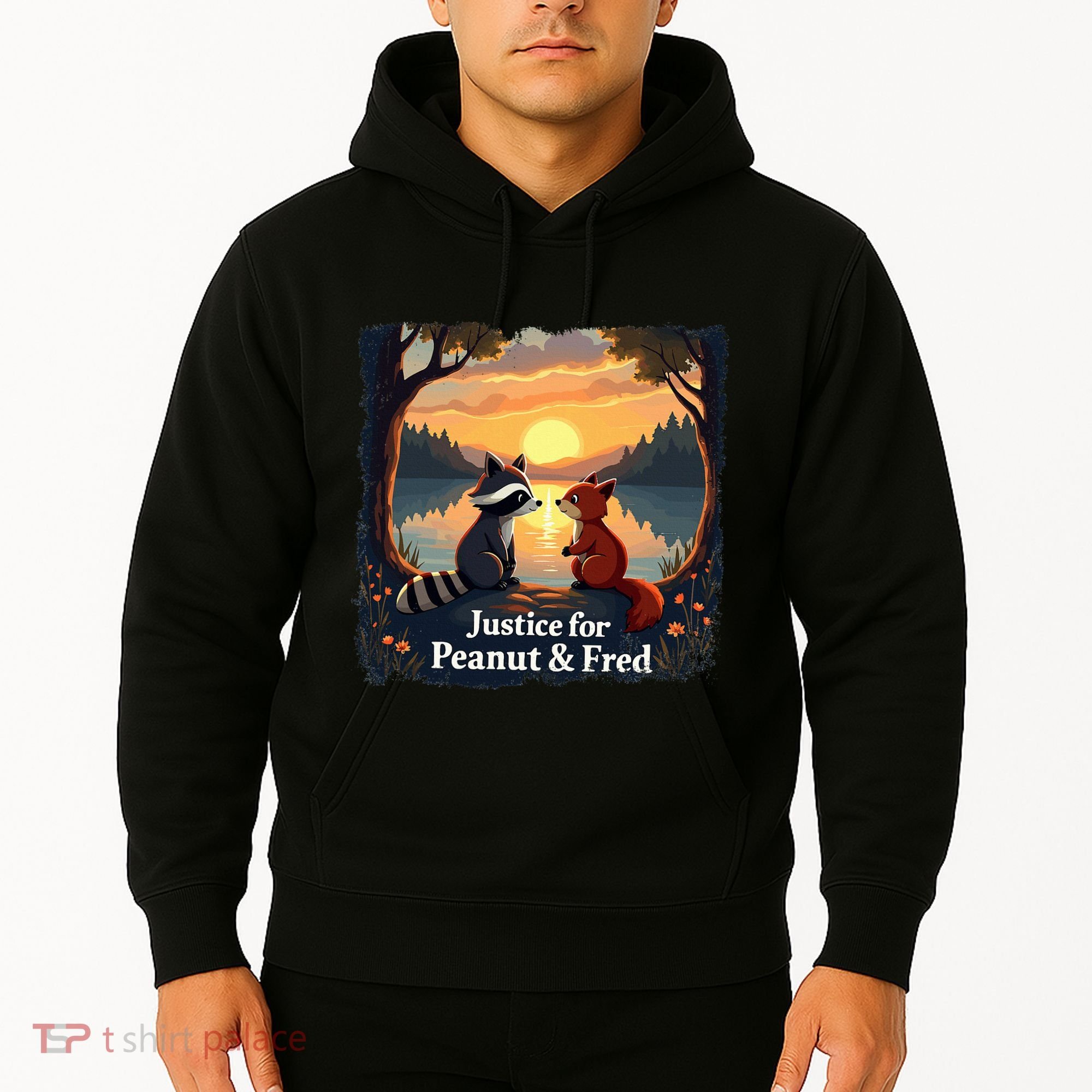 Justice For Peanut And Fred Peanut Squirrel Fred Raccoon Hoodie