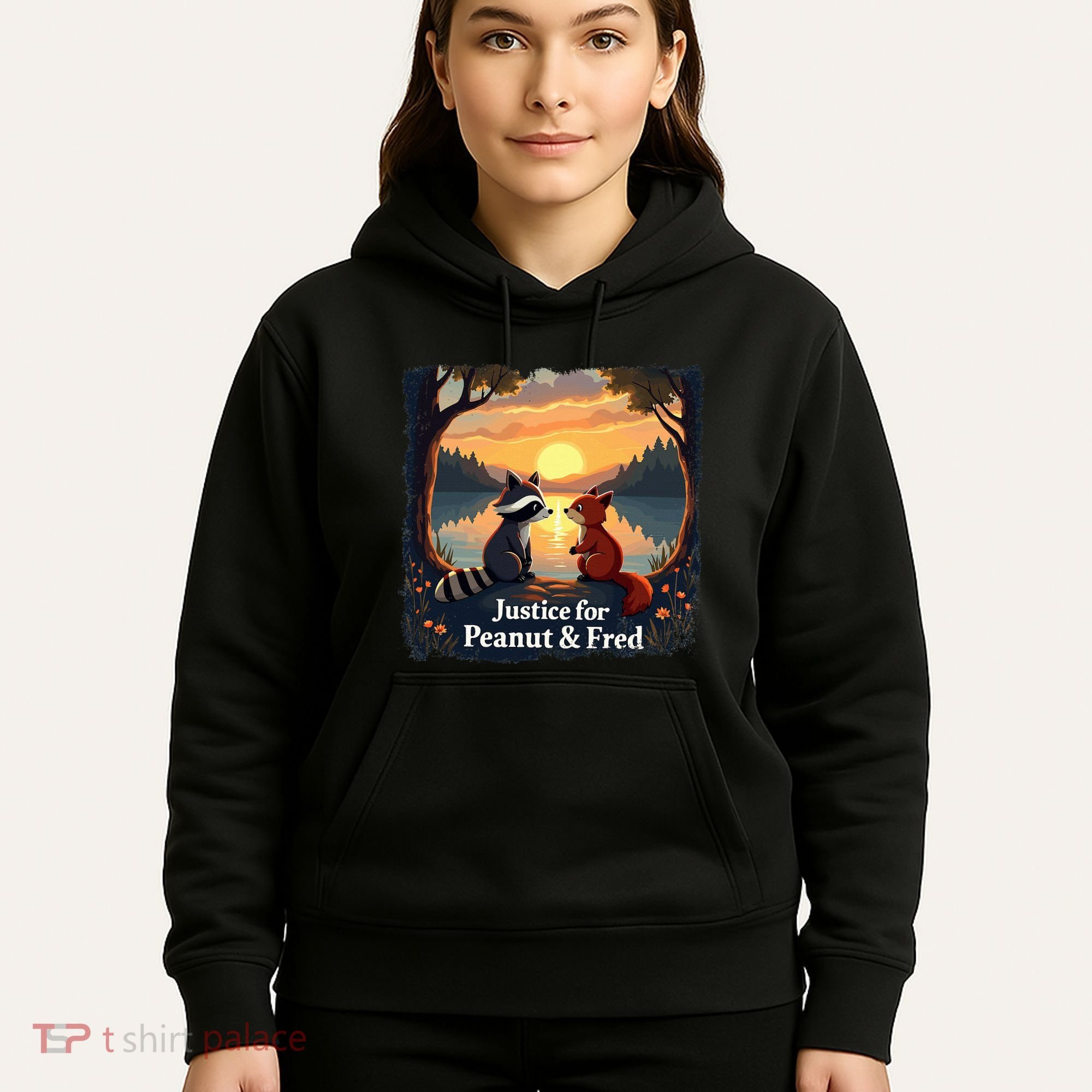 Justice For Peanut And Fred Peanut Squirrel Fred Raccoon Hoodie
