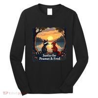 Justice For Peanut And Fred Peanut Squirrel Fred Raccoon Long Sleeve Shirt thumb 0