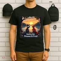 Justice For Peanut And Fred Peanut Squirrel Fred Raccoon T-Shirt thumb 6