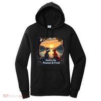 Justice For Peanut And Fred Peanut Squirrel Fred Raccoon Women's Hoodie thumb 0