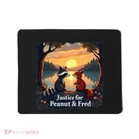 Justice For Peanut And Fred Peanut Squirrel Fred Raccoon Mousepad thumb 0