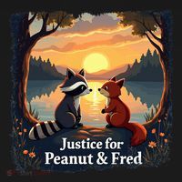 Justice For Peanut And Fred Peanut Squirrel Fred Raccoon Mousepad thumb 1