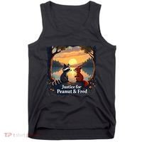 Justice For Peanut And Fred Peanut Squirrel Fred Raccoon Tank Top thumb 0
