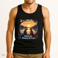 Justice For Peanut And Fred Peanut Squirrel Fred Raccoon Tank Top thumb 3