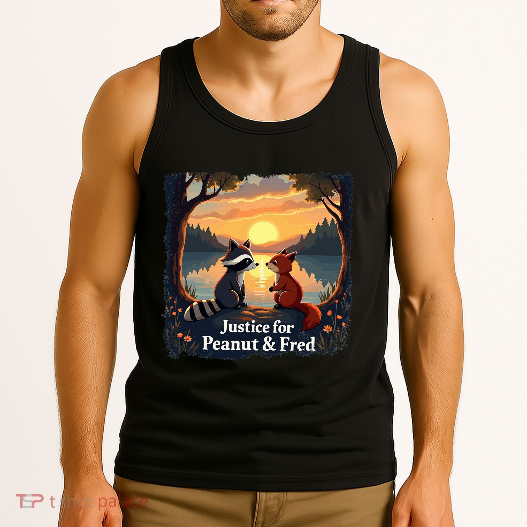 Justice For Peanut And Fred Peanut Squirrel Fred Raccoon Tank Top