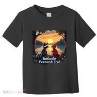 Justice For Peanut And Fred Peanut Squirrel Fred Raccoon Toddler T-Shirt thumb 0