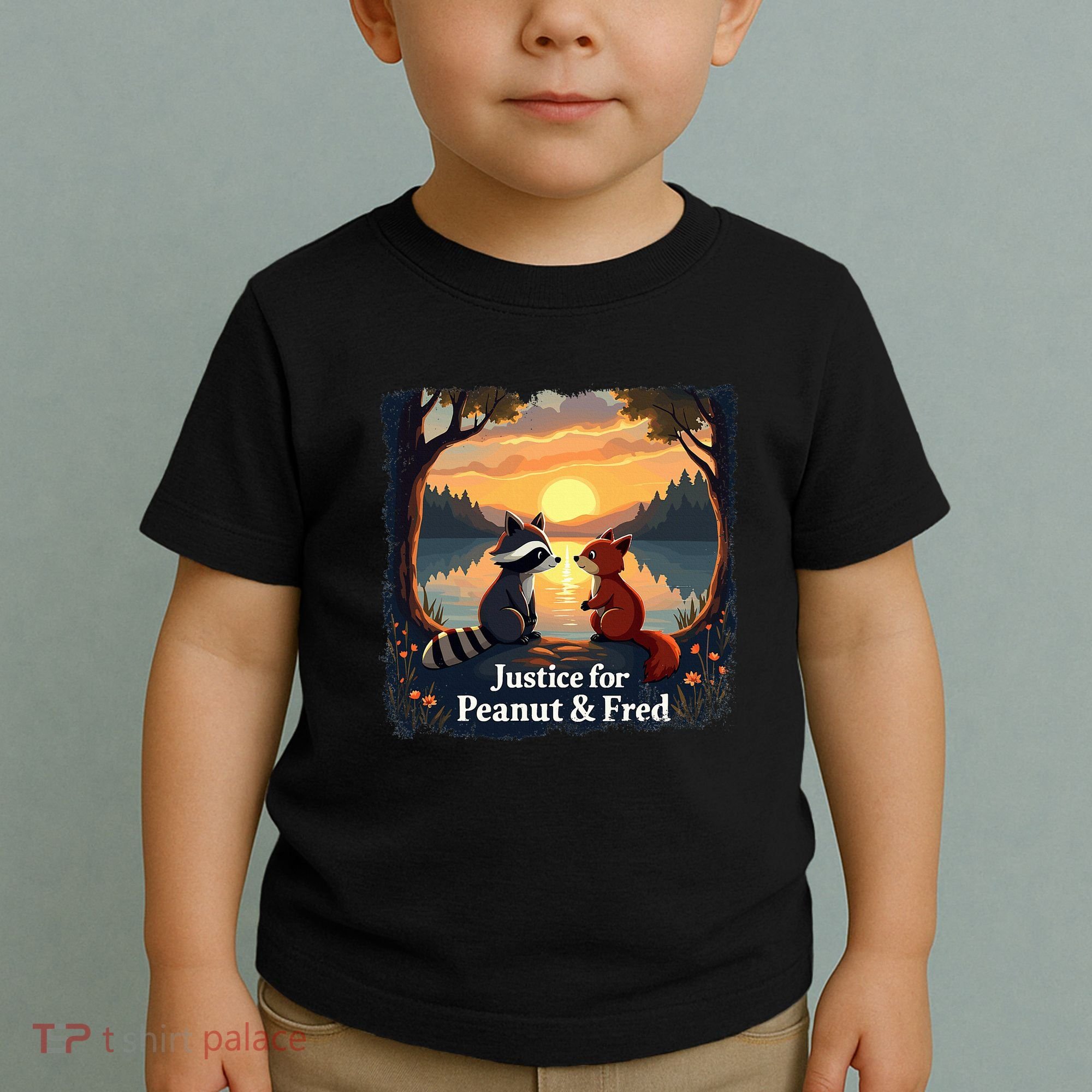 Justice For Peanut And Fred Peanut Squirrel Fred Raccoon Toddler T-Shirt