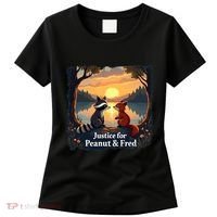 Justice For Peanut And Fred Peanut Squirrel Fred Raccoon Women's T-Shirt thumb 0