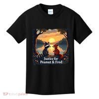 Justice For Peanut And Fred Peanut Squirrel Fred Raccoon Kids T-Shirt thumb 0