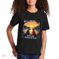 Justice For Peanut And Fred Peanut Squirrel Fred Raccoon Kids T-Shirt thumb 2