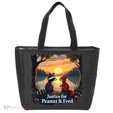 Justice For Peanut And Fred Peanut Squirrel Fred Raccoon Tote Bag