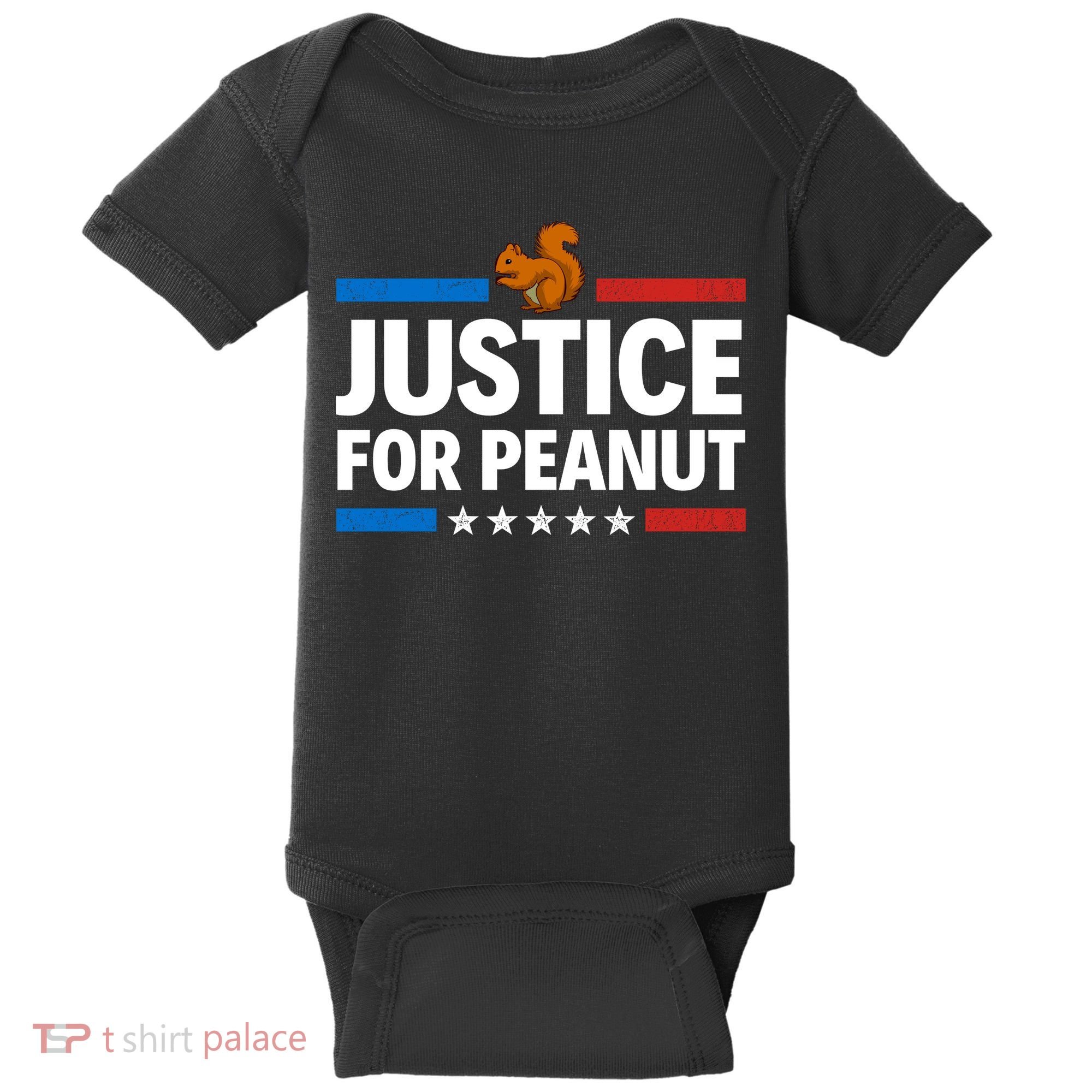 Justice For Peanut The Squirrel Baby Bodysuit