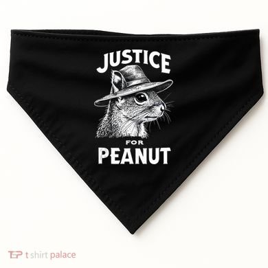 Justice For Peanut The Squirrel P’Nut Pnut Peanut Squirrel USA-Made Doggie Bandana