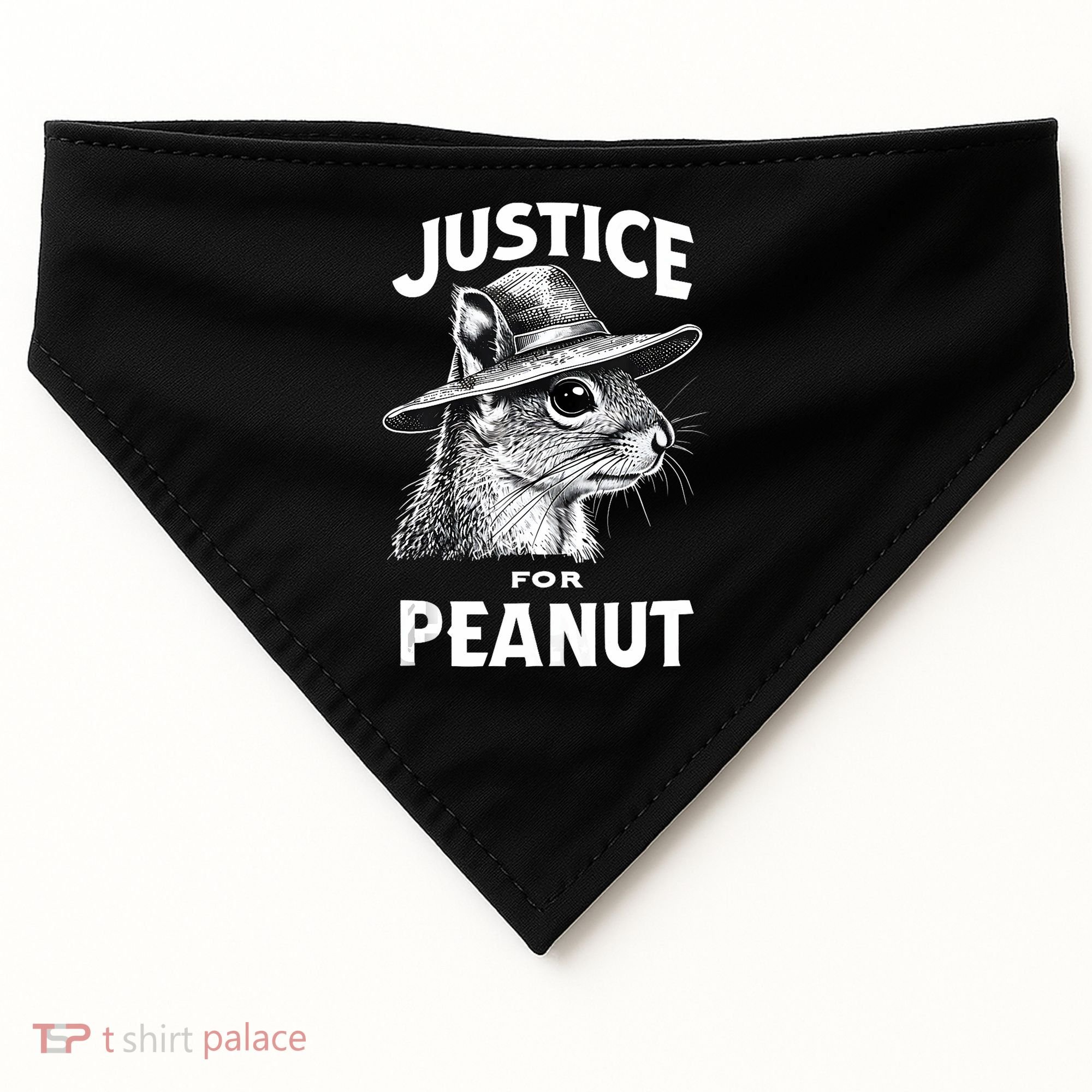 Justice For Peanut The Squirrel P’Nut Pnut Peanut Squirrel USA-Made Doggie Bandana