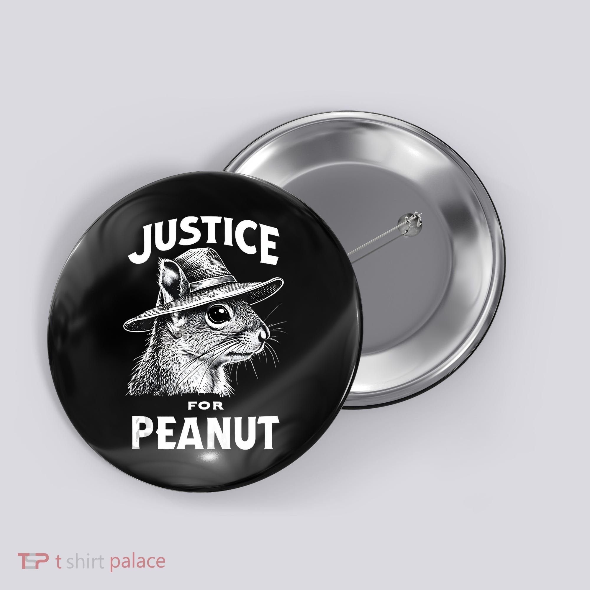 Justice For Peanut The Squirrel P’Nut Pnut Peanut Squirrel Button