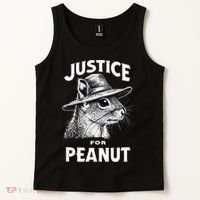 Justice For Peanut The Squirrel P’Nut Pnut Peanut Squirrel Tank Top thumb 2