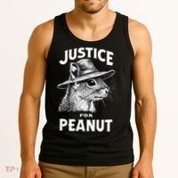 Justice For Peanut The Squirrel P’Nut Pnut Peanut Squirrel Tank Top thumb 3