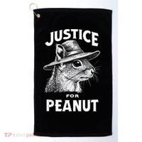 Justice For Peanut The Squirrel P’Nut Pnut Peanut Squirrel Golf Towel thumb 0