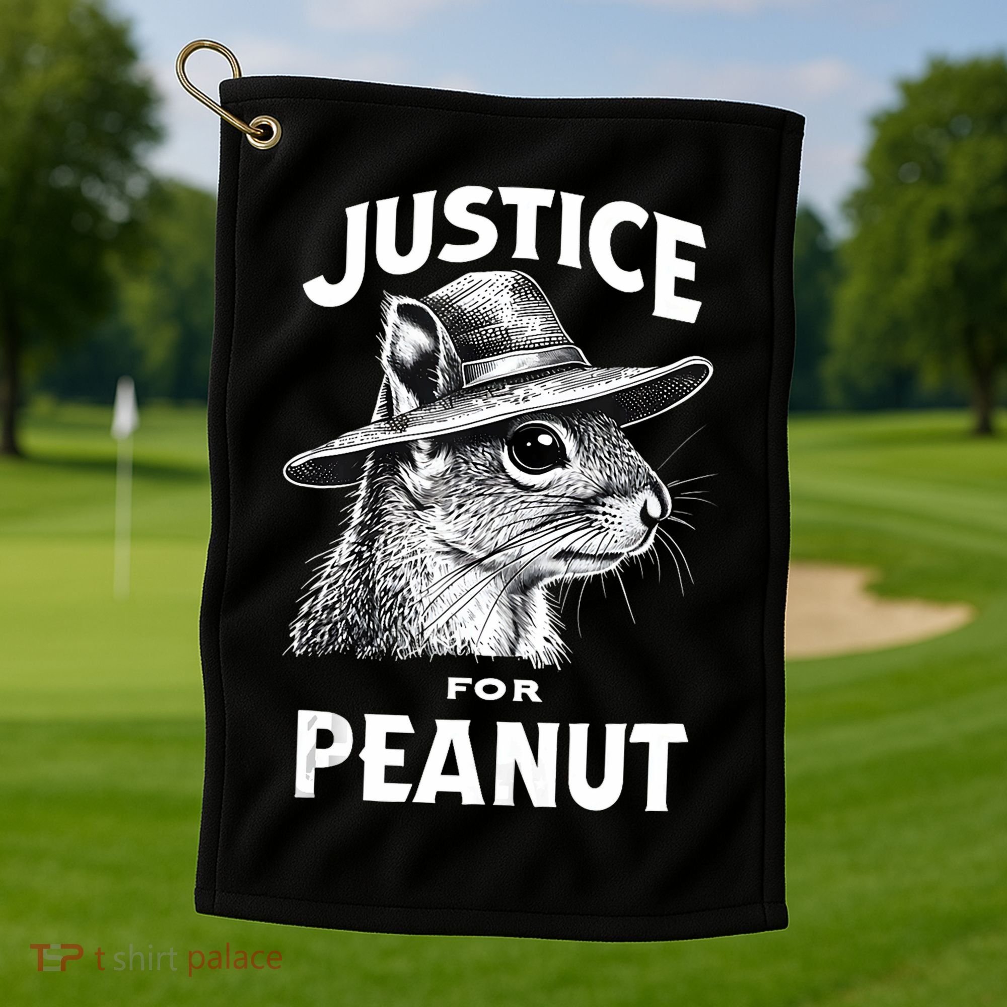 Justice For Peanut The Squirrel P’Nut Pnut Peanut Squirrel Golf Towel