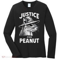 Justice For Peanut The Squirrel P’Nut Pnut Peanut Squirrel Women's Long Sleeve Shirt thumb 0