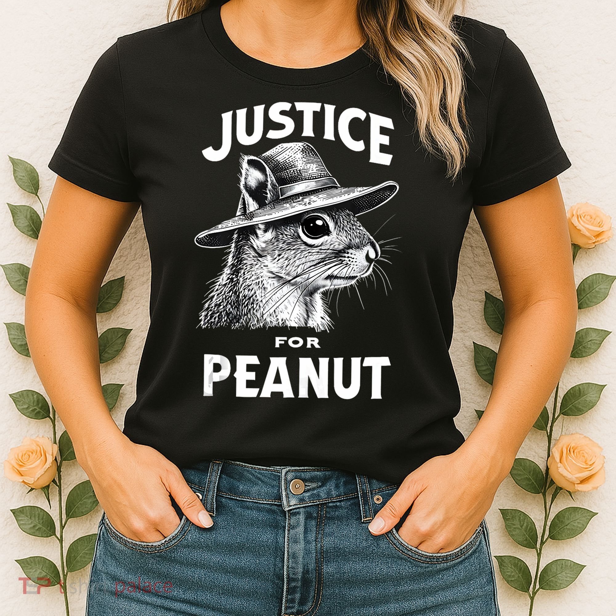 Justice For Peanut The Squirrel P’Nut Pnut Peanut Squirrel Women's T-Shirt
