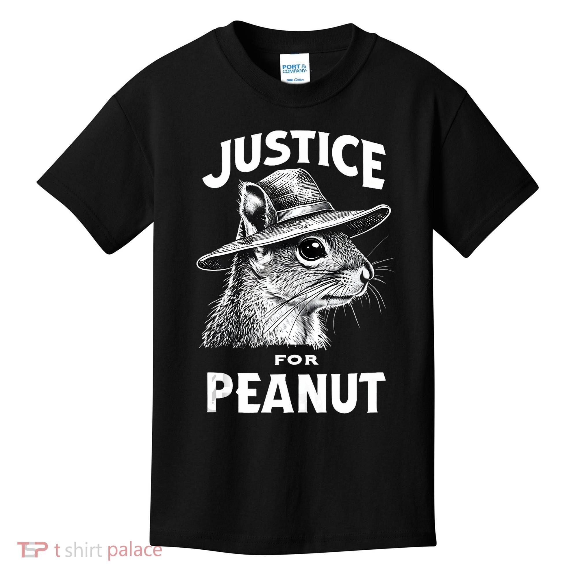 Justice For Peanut The Squirrel P’Nut Pnut Peanut Squirrel Kids T-Shirt