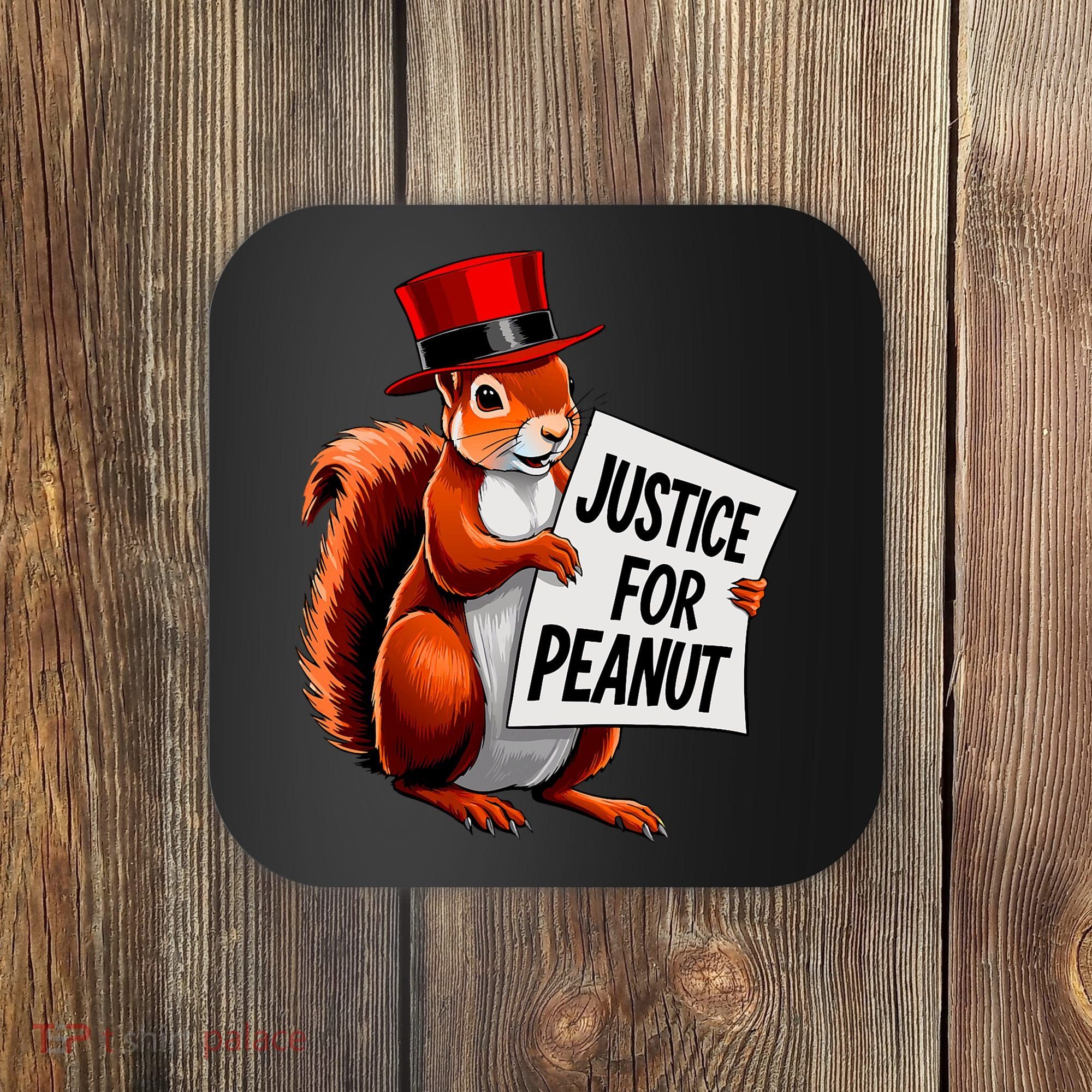 Justice For Peanut The Squirrel Peanut Squirrel Coaster