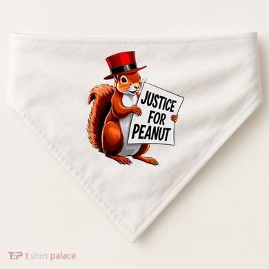 Justice For Peanut The Squirrel Peanut Squirrel USA-Made Doggie Bandana