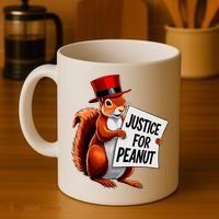 Justice For Peanut The Squirrel Peanut Squirrel Coffee Mug thumb 4