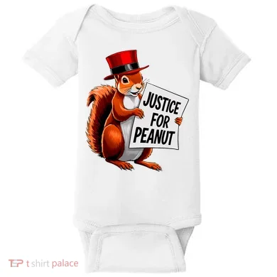 Justice For Peanut The Squirrel Peanut Squirrel Baby Bodysuit