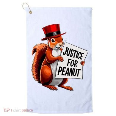 Justice For Peanut The Squirrel Peanut Squirrel Golf Towel
