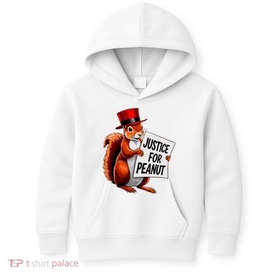 Justice For Peanut The Squirrel Peanut Squirrel Kids Hoodie