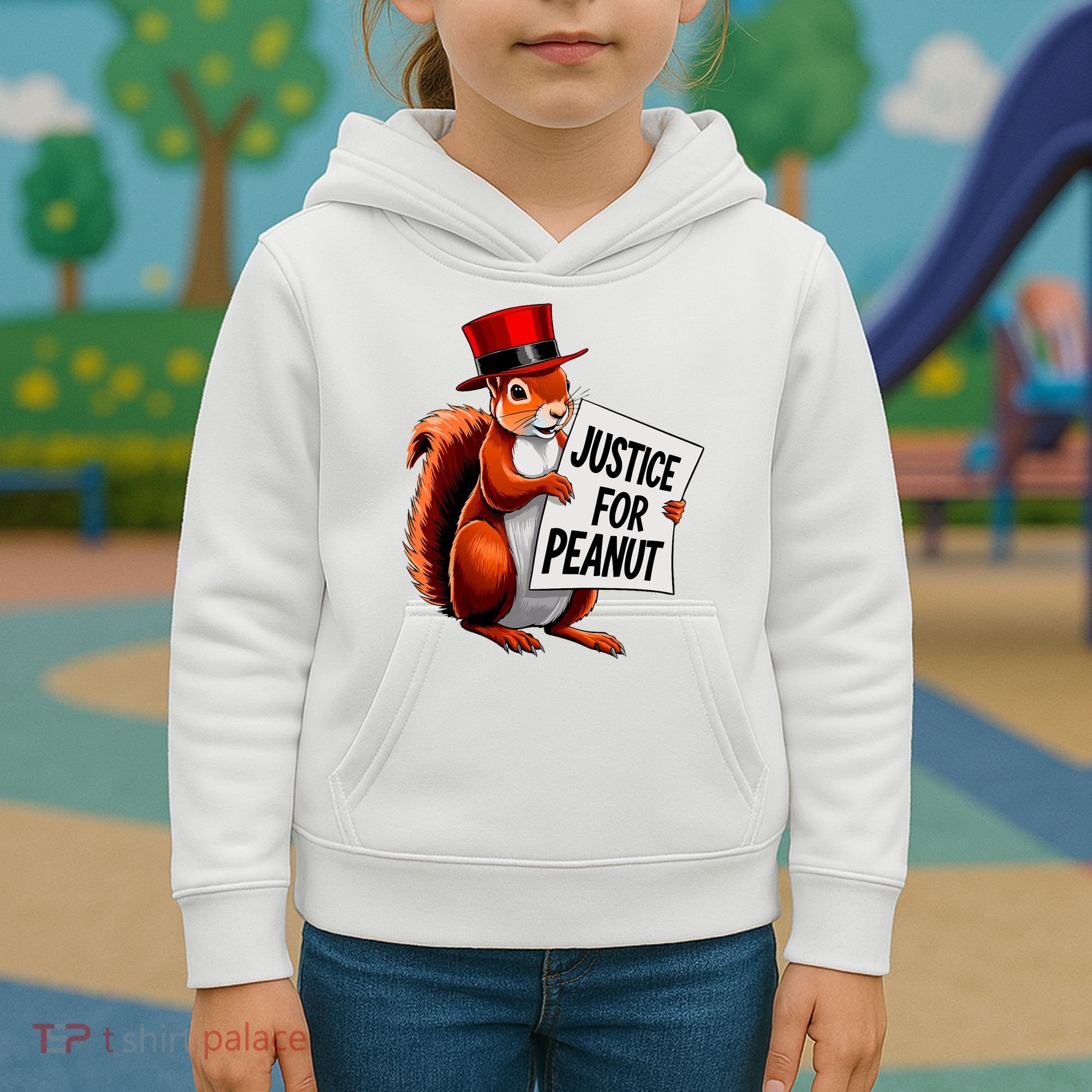 Justice For Peanut The Squirrel Peanut Squirrel Kids Hoodie