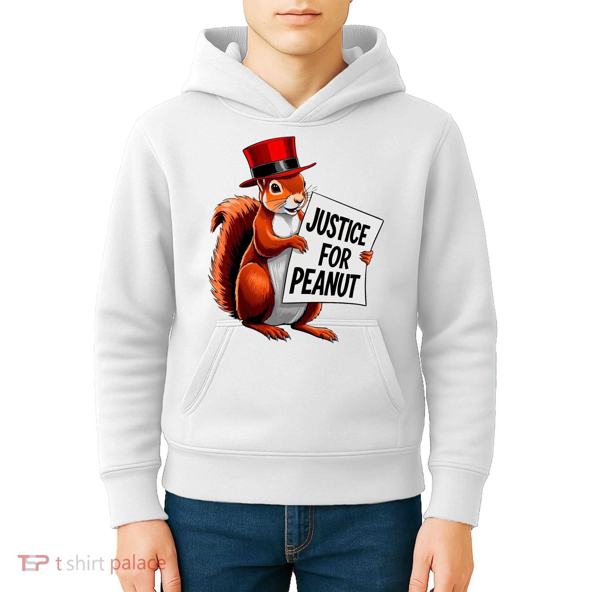 Justice For Peanut The Squirrel Peanut Squirrel Kids Hoodie