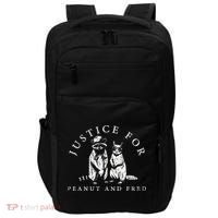 Justice For Peanut And Fred Animal Rights Activism Impact Tech Backpack thumb 0