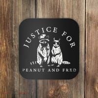 Justice For Peanut And Fred Animal Rights Activism Coaster thumb 0