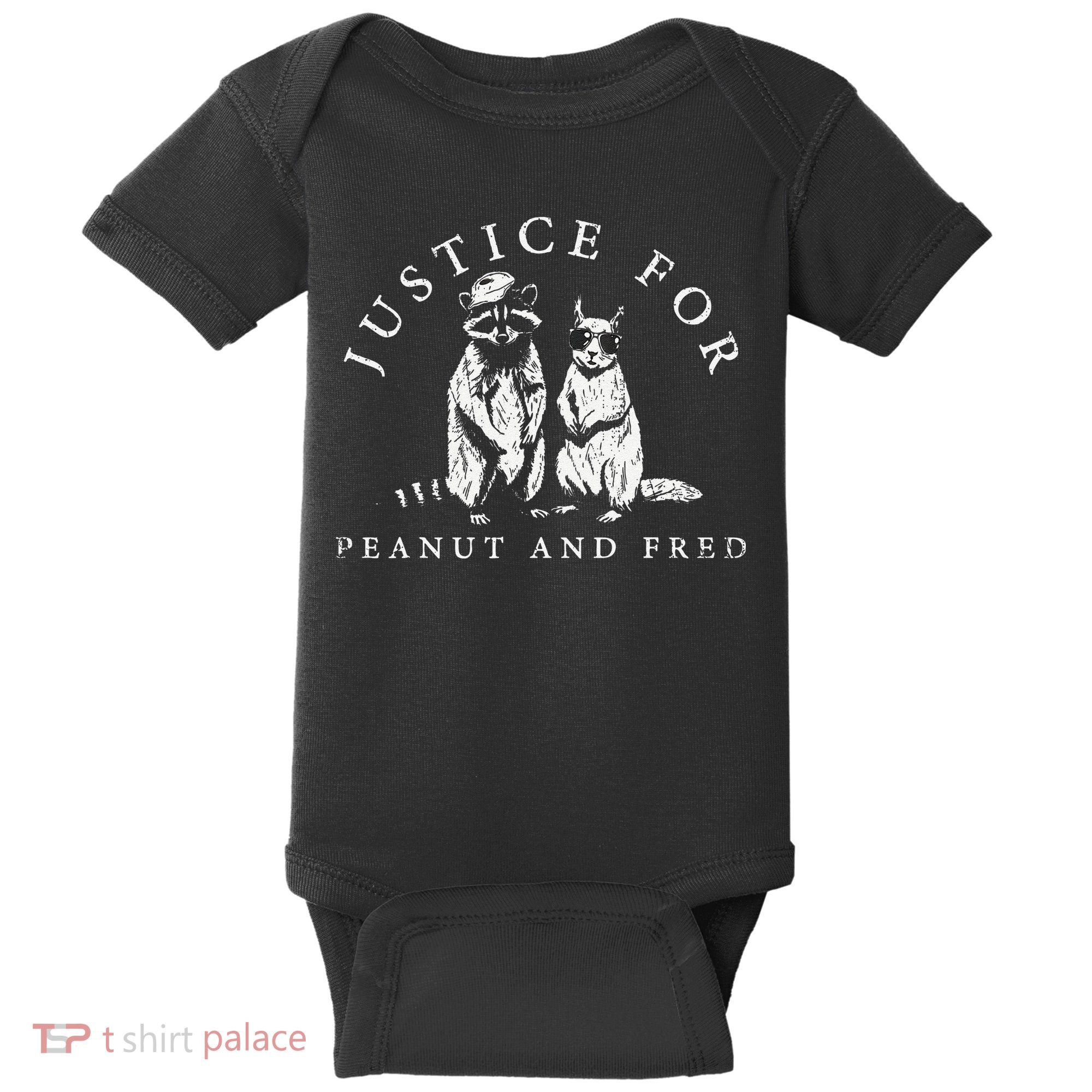 Justice For Peanut And Fred Animal Rights Activism Baby Bodysuit