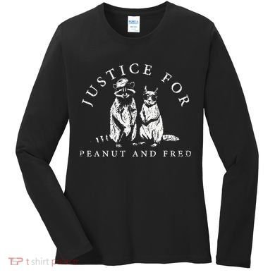 Justice For Peanut And Fred Animal Rights Activism Women's Long Sleeve Shirt